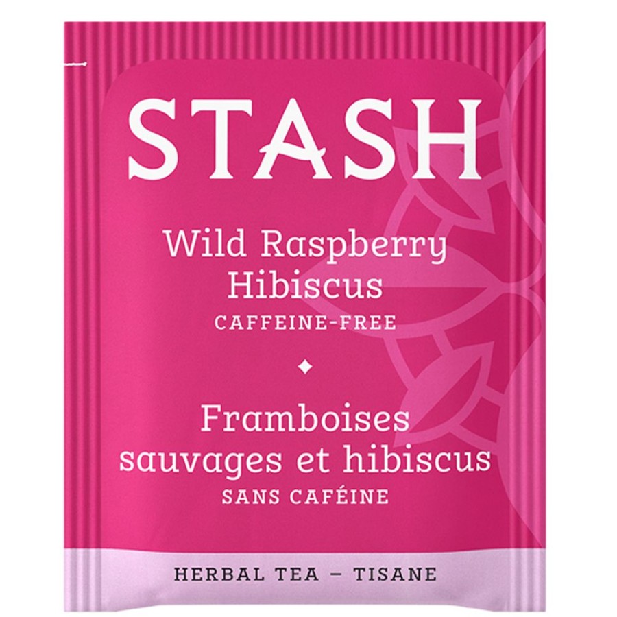 Hot Stash Tea Wild Raspberry Hibiscus Herbal Tea