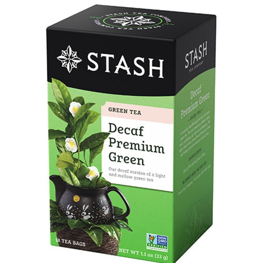 Hot Stash Tea Premium Green Decaf Tea