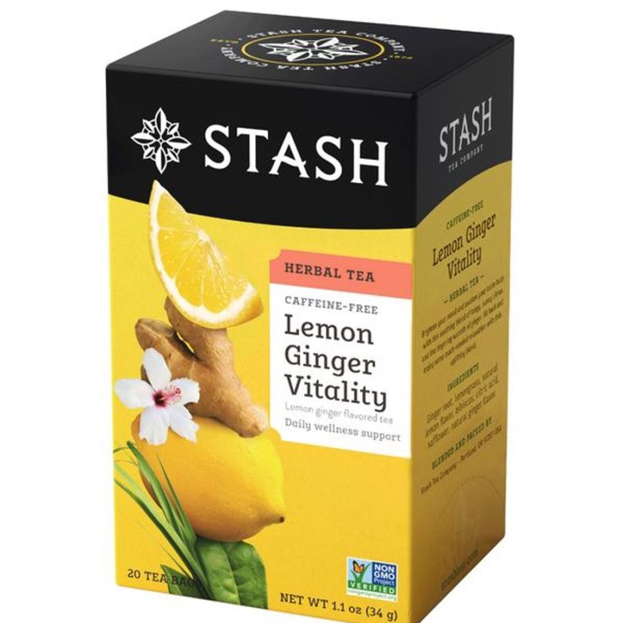 Best Stash Tea Lemon Ginger Vitality Herbal Tea